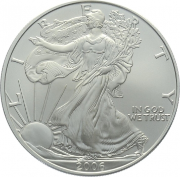 USA 1 Dollar 2006 Silver Eagle - 1 Unze Feinsilber